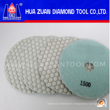 Tampon en polissage à sec diamant Huazuan, plaques à polir en pierre à vendre